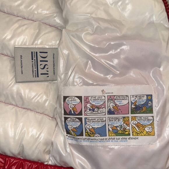 MONCLER RED DOWN JACKET 6Y - Picture 16 of 16